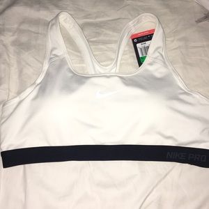 White Nike Sports Bra